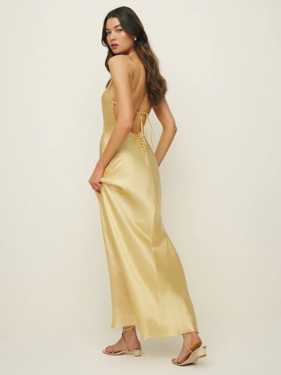 Reformation Dresses & Skirts - Jeany Silk Dress - Sunshine XS